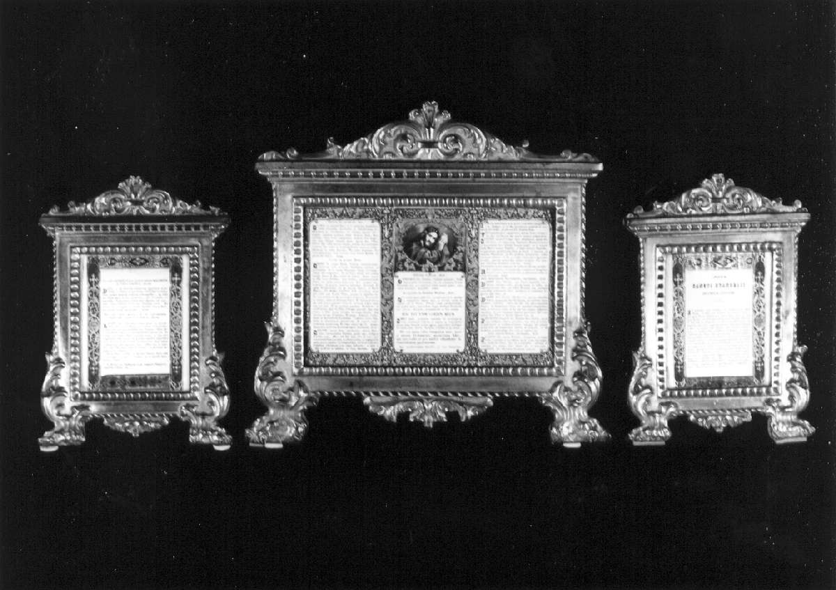 cartagloria, insieme - manifattura modenese (seconda metà sec. XIX)