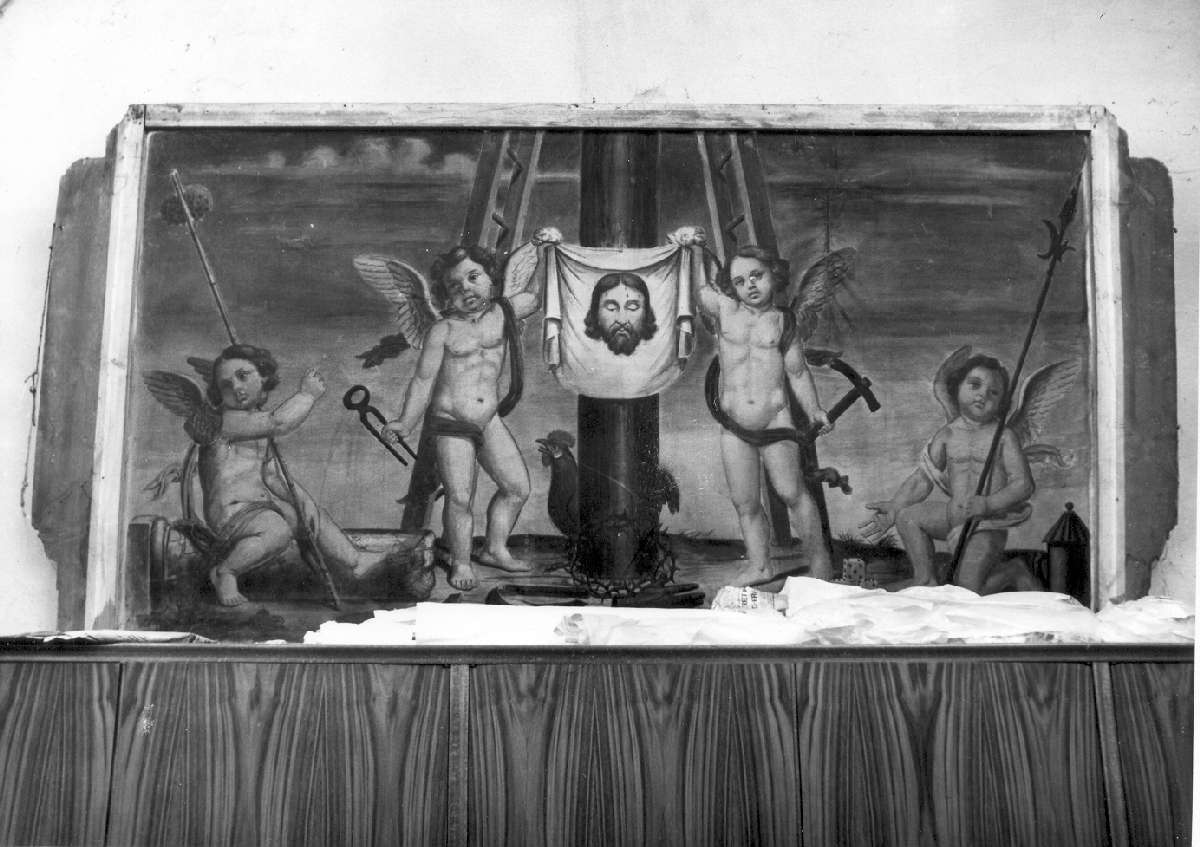angeli con simboli della Passione (paliotto - a pannello piano) di Valentini Antonio (metà sec. XIX)