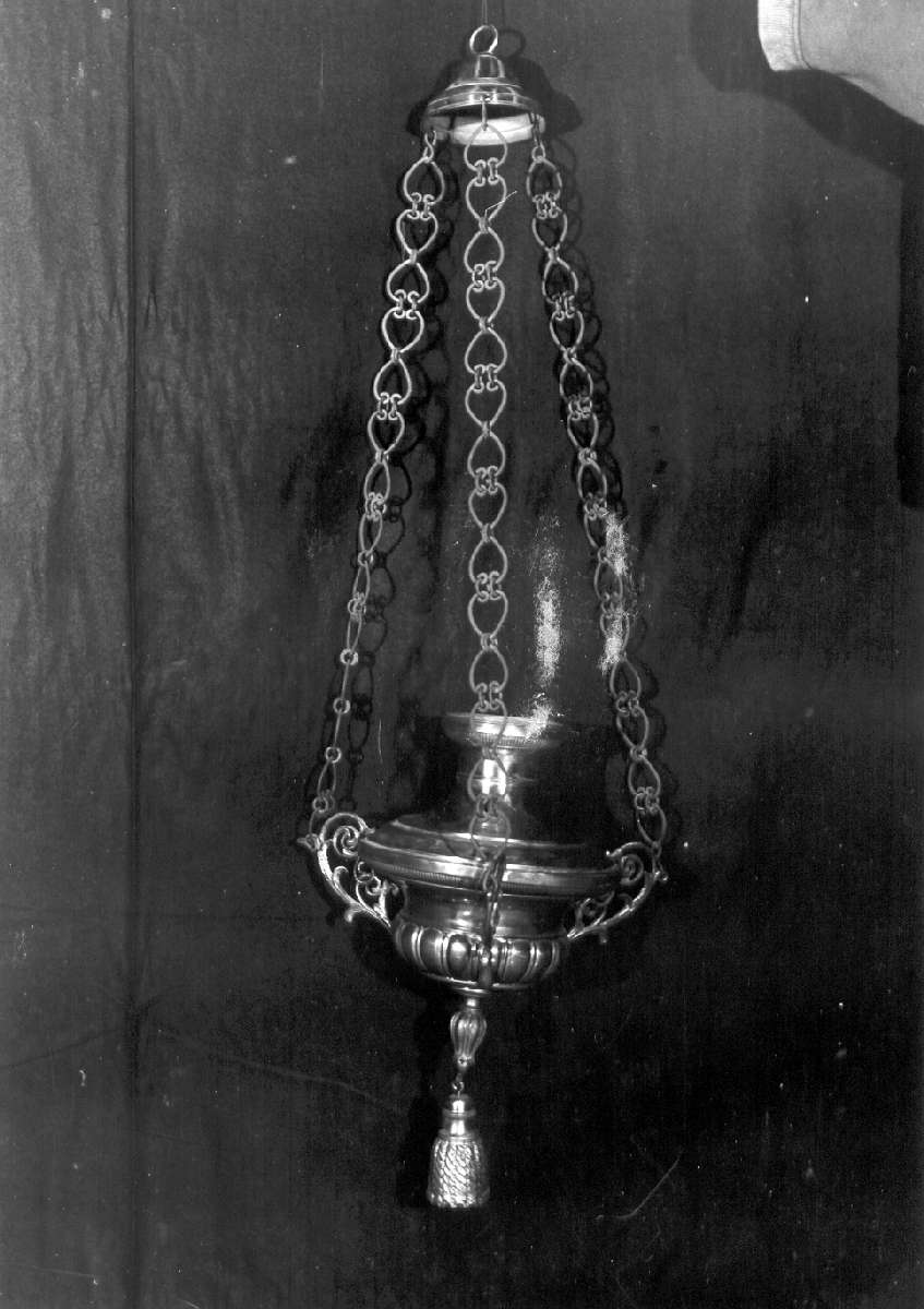 lampada pensile, serie - manifattura modenese (ultimo quarto sec. XIX)