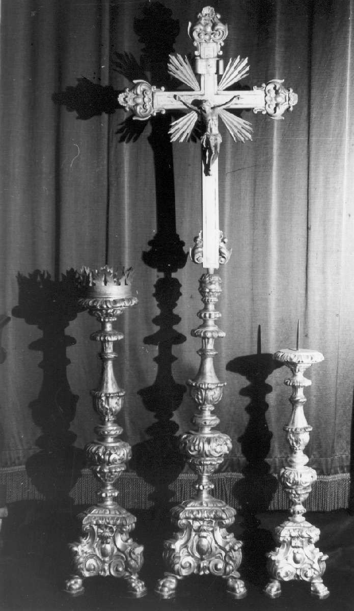 croce d'altare - manifattura emiliana (fine/inizio secc. XIX/ XX)