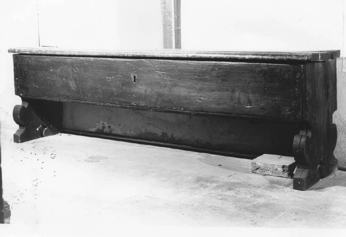 cassapanca - manifattura emiliana (sec. XIX)