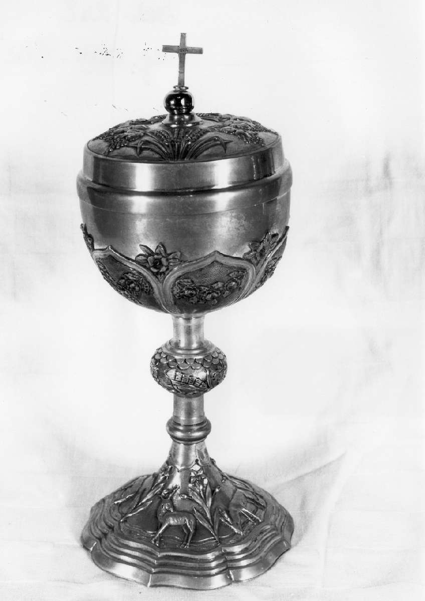 pisside - manifattura emiliana (inizio sec. XX)