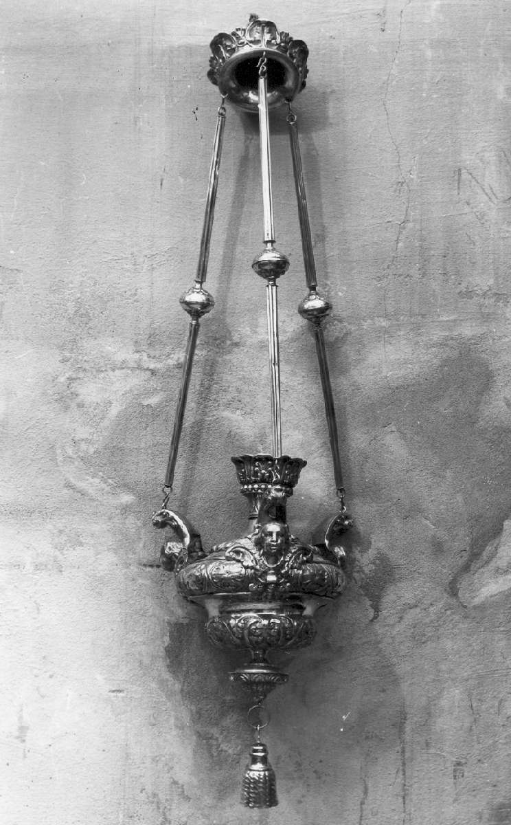 lampada pensile, serie di Rinaldi Rocco (bottega) (sec. XIX)