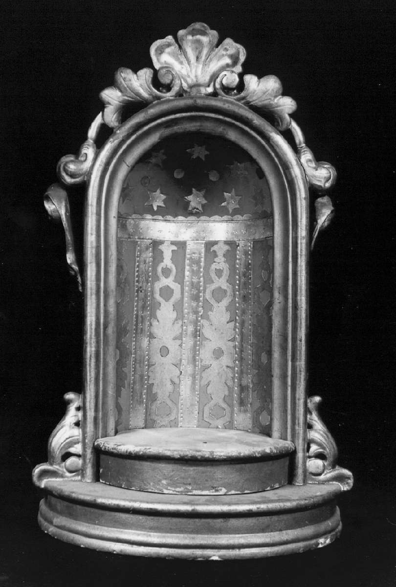 tronetto per esposizione eucaristica - manifattura emiliana (fine sec. XIX)