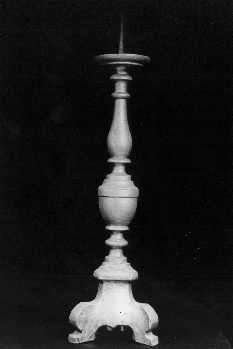 candeliere d'altare, serie - manifattura emiliana (sec. XIX)