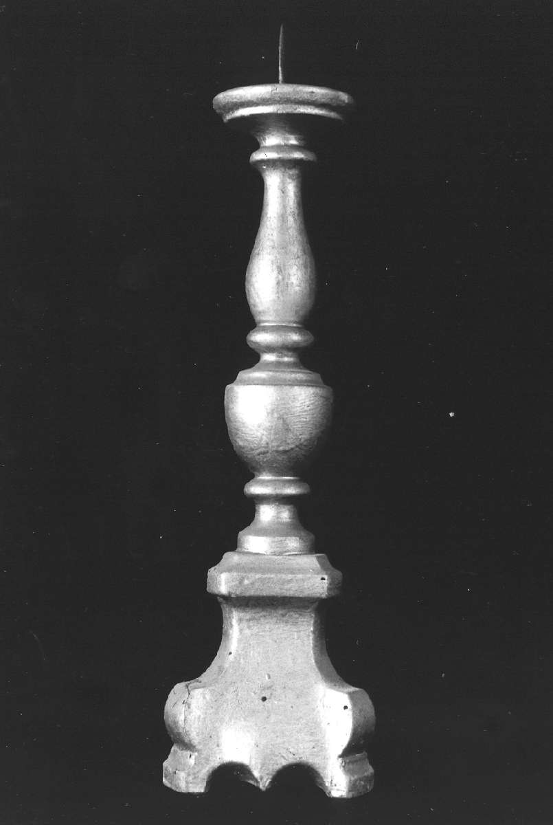 candeliere d'altare, serie - manifattura emiliana (sec. XIX)