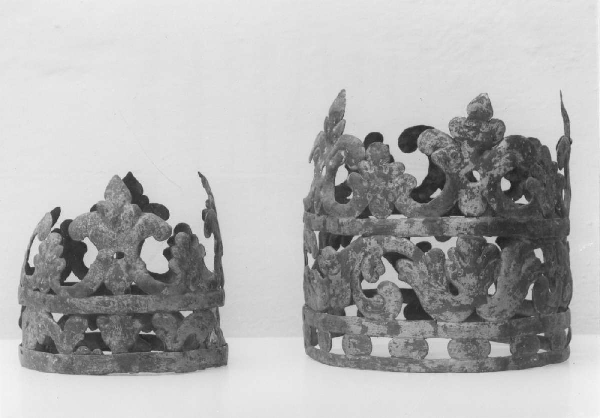 corona di immagine sacra, serie - manifattura emiliana (primo quarto sec. XIX)