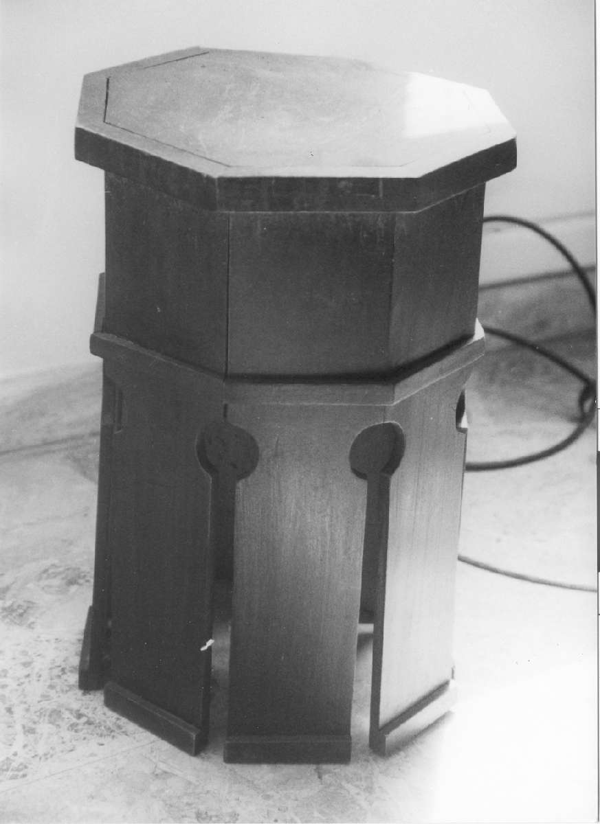 sgabello - manifattura modenese (inizio sec. XX)