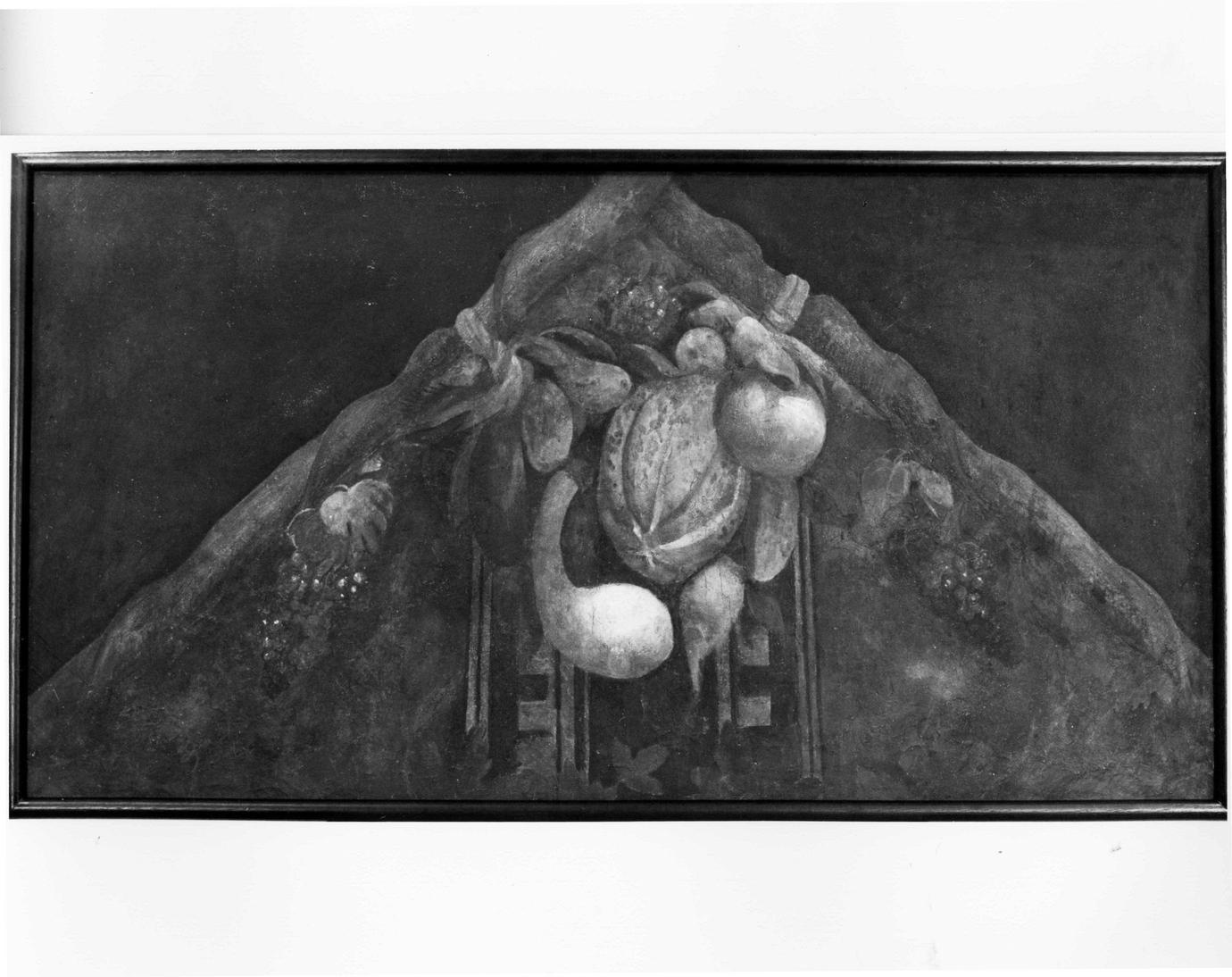 festone con frutti (dipinto, elemento d'insieme) di Orsi Lelio (sec. XVI)