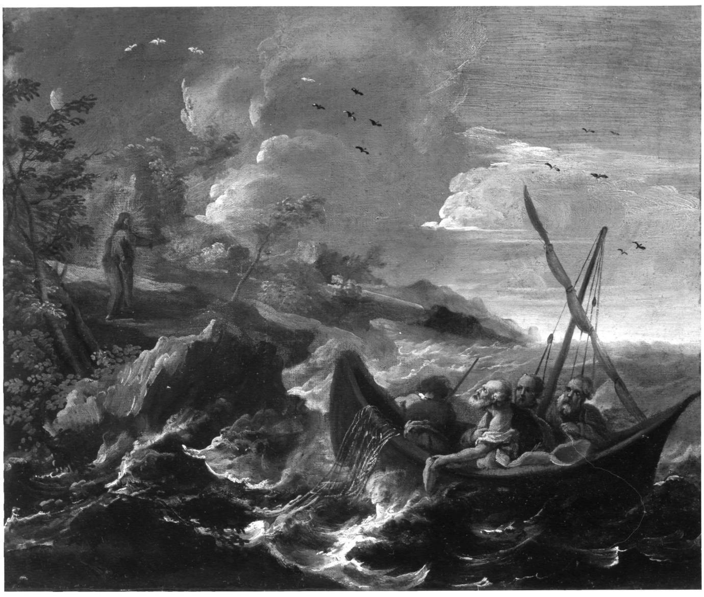 Pesca miracolosa (dipinto) di Romani Giuseppe (secc. XVII/ XVIII)