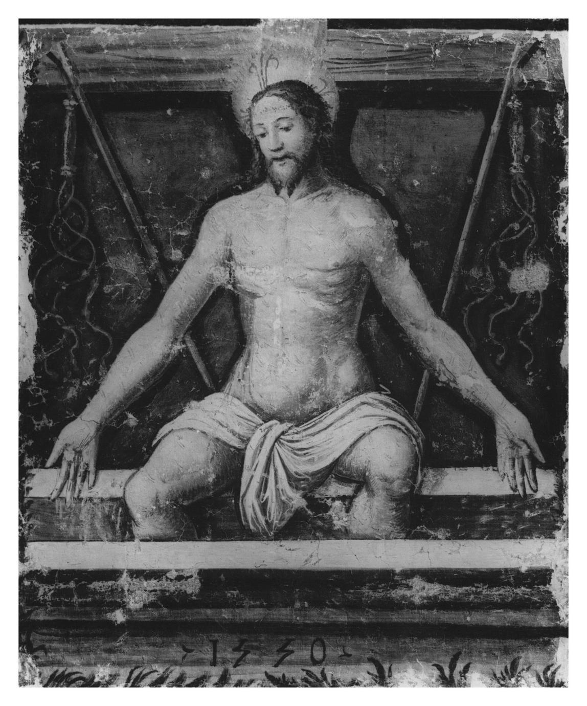 Cristo nel sepolcro (dipinto) - ambito modenese (sec. XVI)