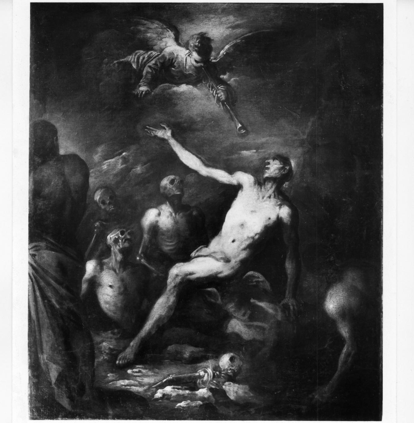 resurrezione dei morti (dipinto) - ambito veneto (terzo quarto sec. XVII)