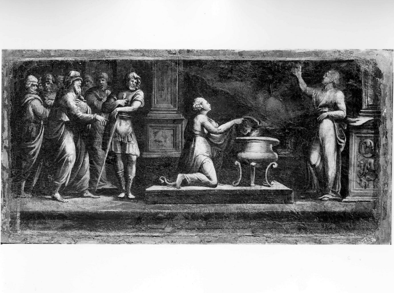 Emilia invoca la dea Vesta (dipinto) di Dell'Abate Niccolò (sec. XVI)