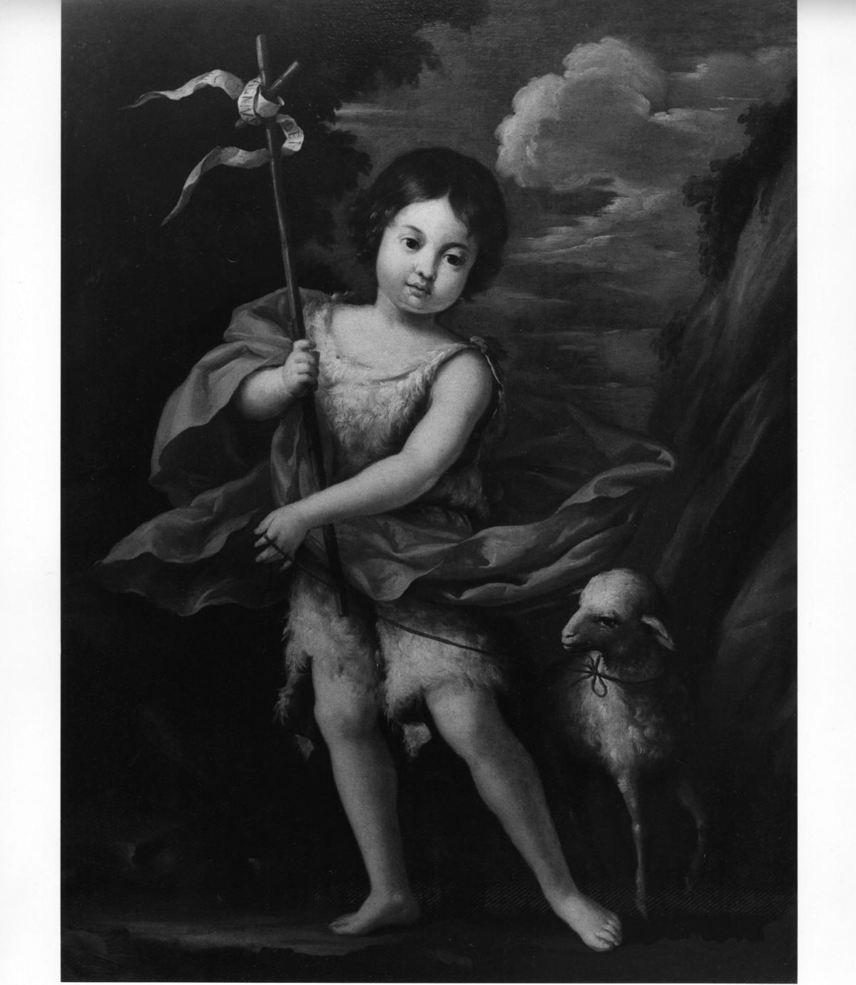 San Giovanni Battista bambino con l'agnello (dipinto) - ambito emiliano (fine/inizio secc. XVII/ XVIII)