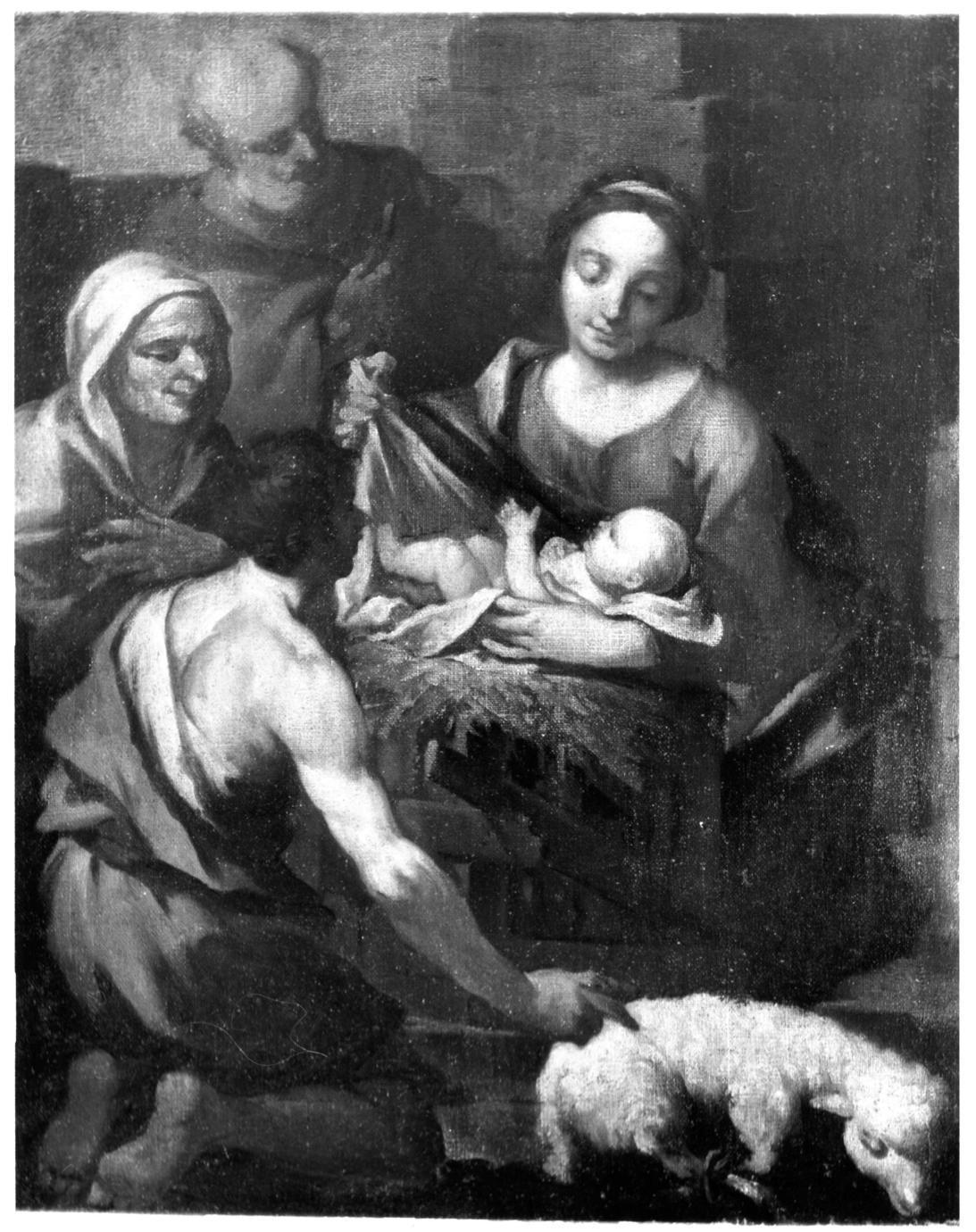 adorazione dei pastori (dipinto) di Muttoni Pietro detto Pietro della Vecchia (bottega) (metà sec. XVII)