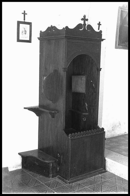 confessionale - manifattura modenese (inizio sec. XX)