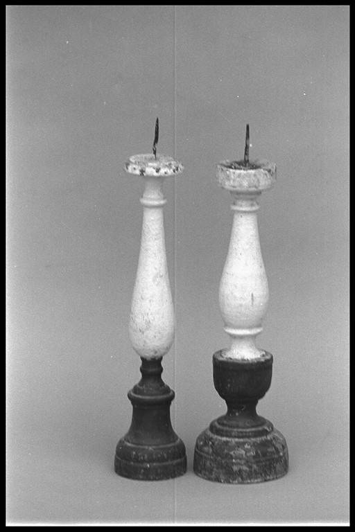 candeliere, serie - manifattura modenese (prima metà sec. XIX)