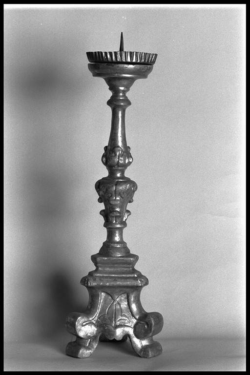 candeliere d'altare, serie - ambito modenese (sec. XVIII)