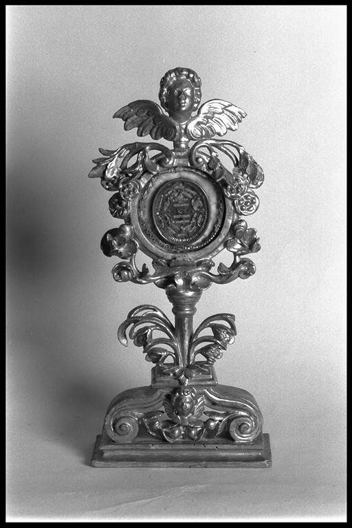 reliquiario - a ostensorio - ambito modenese (sec. XVIII)