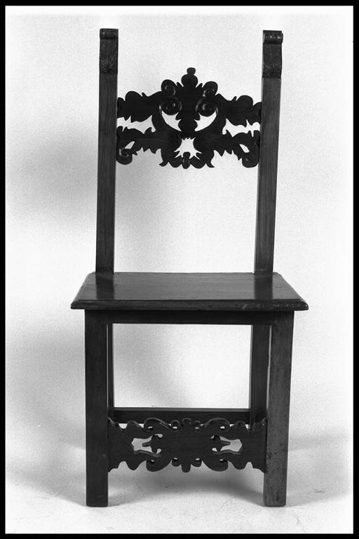 sedia, serie - ambito bolognese (secc. XVII/ XVIII)