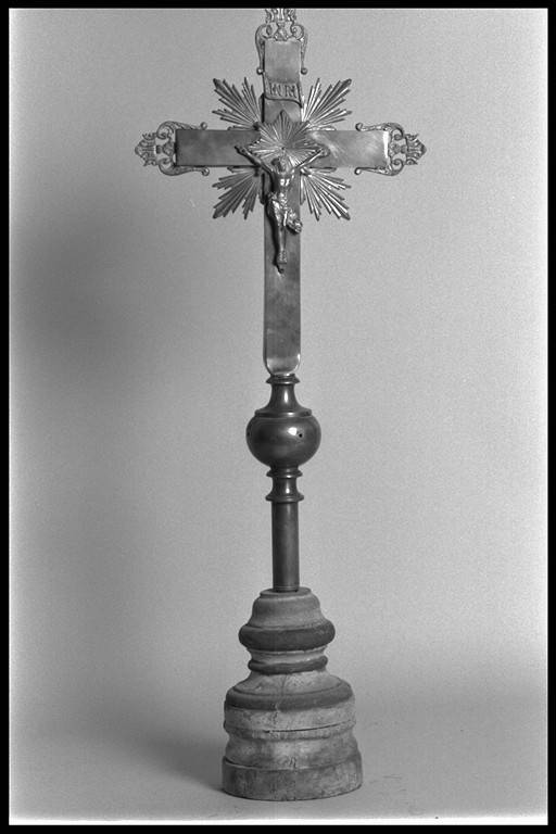 croce d'altare - manifattura emiliana (secc. XIX/ XX)