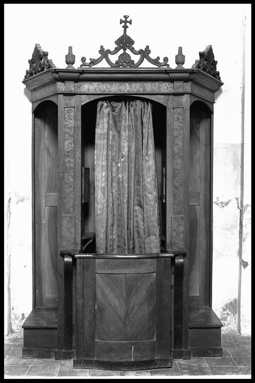 confessionale, serie - manifattura modenese (metà sec. XIX)