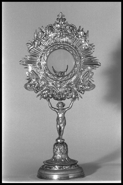 ostensorio - a raggiera - manifattura modenese (sec. XVIII)