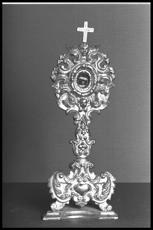 reliquiario - a ostensorio - produzione modenese (prima metà sec. XIX)