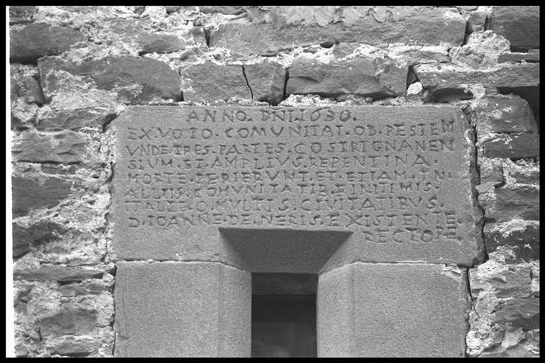 lapide documentaria - produzione modenese (sec. XVII)