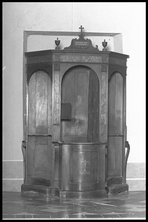 confessionale - produzione modenese (sec. XIX)