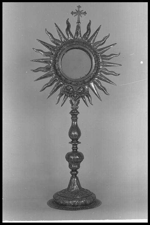 ostensorio - a raggiera - manifattura emiliana (metà sec. XVIII)