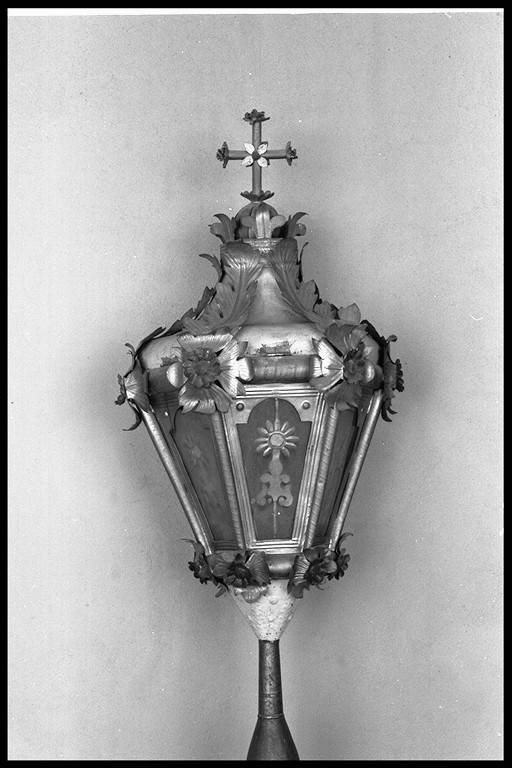 lanterna processionale, serie - manifattura emiliana (prima metà sec. XIX)