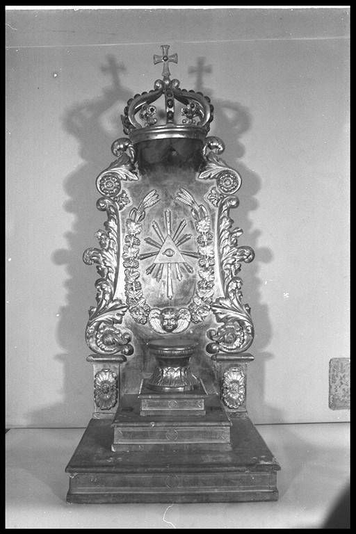 trono per esposizione eucaristica - manifattura emiliana (metà sec. XIX)