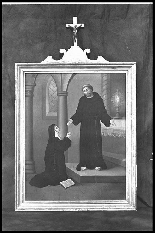 Santa Chiara e San Francesco (dipinto) - ambito modenese (fine sec. XIX)