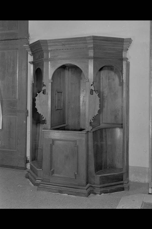 confessionale, serie - manifattura modenese (seconda metà sec. XVIII)