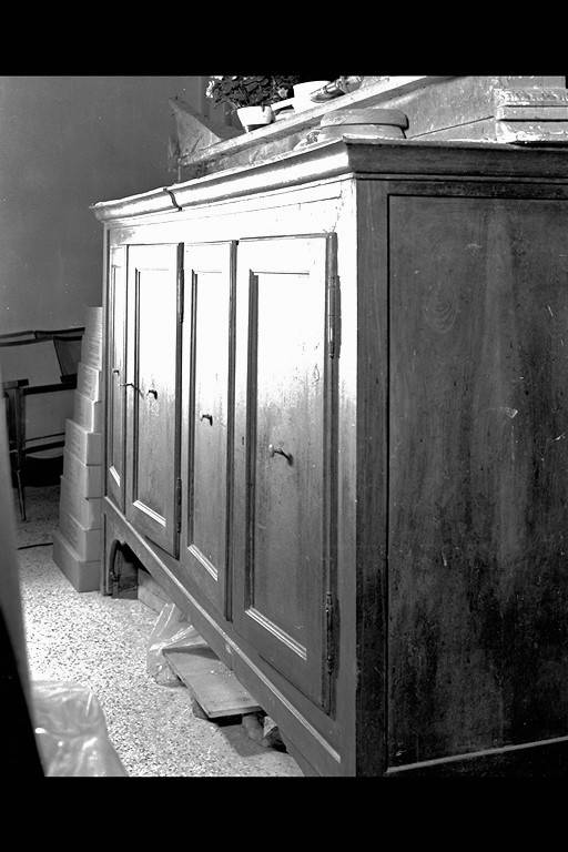 alzata, elemento d'insieme - manifattura modenese (metà sec. XIX)