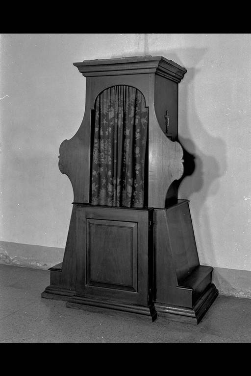 confessionale - manifattura modenese (secc. XVIII/ XIX)