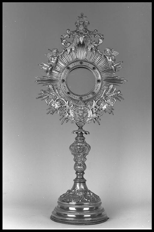 ostensorio - manifattura emiliana (fine/inizio secc. XIX/ XX)