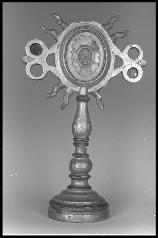 reliquiario - a ostensorio - manifattura modenese (fine/inizio secc. XVII/ XVIII)