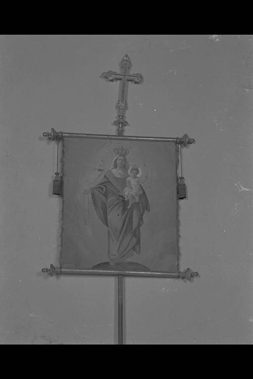 Madonna del Rosario (stendardo processionale) - ambito modenese (seconda metà sec. XIX)