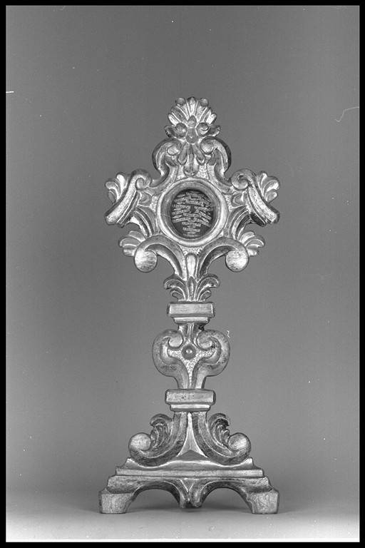 reliquiario - a ostensorio - manifattura emiliana (fine/inizio secc. XVIII/ XIX)