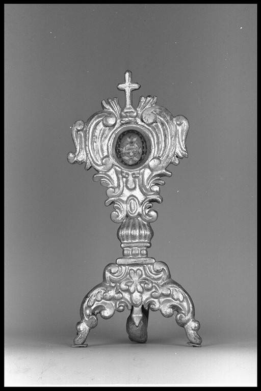 reliquiario - a ostensorio - manifattura emiliana (fine/inizio secc. XVIII/ XIX)