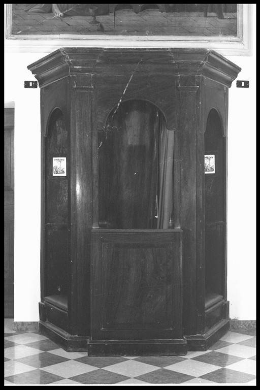 confessionale - manifattura emiliana (seconda metà sec. XVIII)