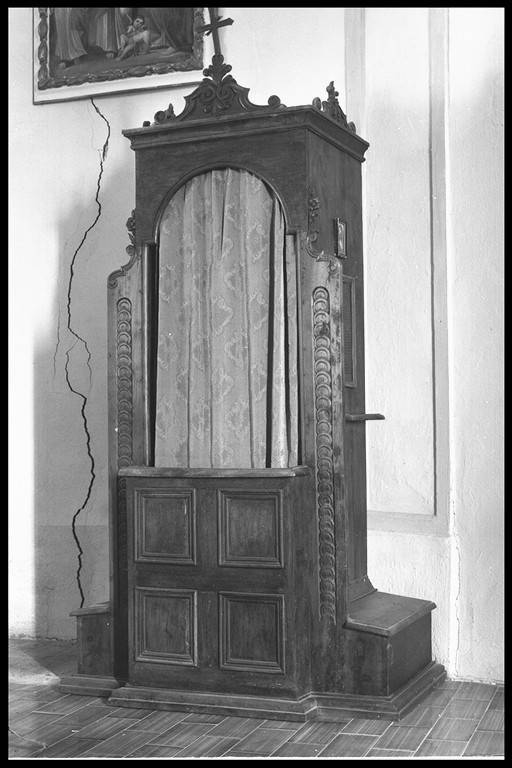 confessionale - manifattura modenese (secc. XVIII/ XIX)
