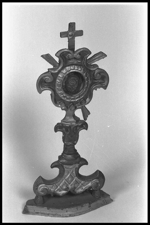 reliquiario - a ostensorio, serie - manifattura emiliana (fine sec. XVIII)