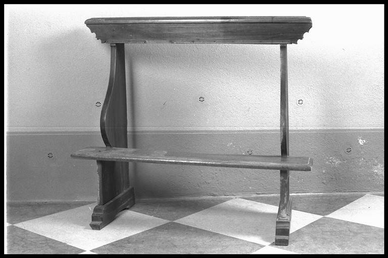 inginocchiatoio - manifattura emiliana (sec. XIX)