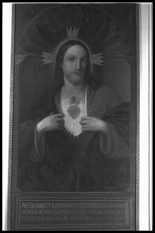 Sacro Cuore di Gesù (dipinto) di Maramotti Mario (sec. XX)