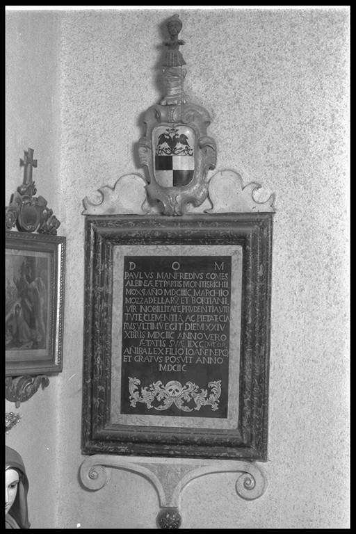 lapide tombale - produzione reggiana (sec. XVII)