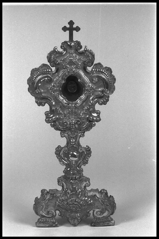 reliquiario - a ostensorio - ambito emiliano (seconda metà sec. XVIII)