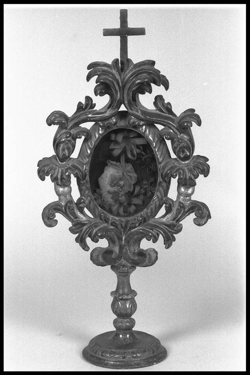 reliquiario - a ostensorio, serie - ambito reggiano (sec. XIX)